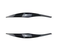 ZAPYVET for Serie 3 E90 E91 320i 330i Sopracciglia for fari Sedan Touring 2005 2006 2007 2008 2009 2010 2011 Nero Carbonio Lucido Pellicola Oscurante per fari(Carbon Look)