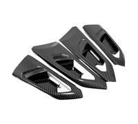 ZAPYVET For T-Cross 2019-2022 Accessori Interni Lato Interno Auto Maniglia Della Porta Tirare Ciotola di Copertura Trim 4 Pz/set Rivestimento per maniglia portiera auto(BLACK Carbon Fiber)