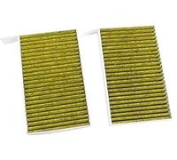 ZAPYVET, for Tesla, Modello 3 Y 2023 Carbone attivo Set da 2 pezzi Accessori di ricambio for elemento filtrante del condizionatore d'aria Filtro aria per auto