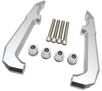 ZAPYVET GROM MSX125 MSX 125 2021-2022, Maniglioni Posteriori for Moto Maniglia for maniglione passeggero sedile posteriore Barra di sostegno posteriore per moto(Silver)