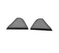 ZAPYVET In acciaio inox pannello porta altoparlante copertura cornice adesivo modanatura accessori, for Mazda, CX-30 2020 Rivestimento per altoparlanti auto(Brushed Black C)