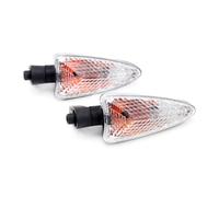ZAPYVET Indicatore di direzione adatto for Aprilia NA 850 GT Mana SL 750 Shiver GT SMV 750 Dorsoduro Indicatore anteriore posteriore Lampada Accessori moto Indicatore di direzione per moto(Clear 21mm)