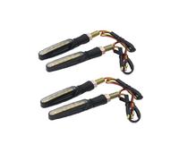 ZAPYVET Indicatore di direzione for moto 15 LED bianco ambra DRL Indicatore di marcia diurna bianca Indicatore lampeggiante Lampeggiatori universali Indicatore di direzione per moto(4 Pcs)