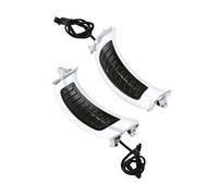 ZAPYVET Indicatori di direzione for luci laterali moto, for Harley, Touring Road Glide 2015-2019 Indicatore di direzione per moto(Chrome Shell)