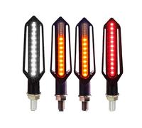 ZAPYVET Indicatori di direzione for moto 24LED Lampeggiatore for moto impermeabile Relè incorporato Indicatore di direzione Indicatore di direzione DRL Lampeggiatore Indicatore di direzione per moto(2