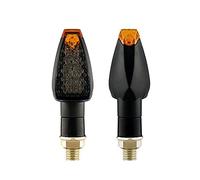 ZAPYVET Indicatori di direzione for moto Approvati E50 Mark Indicatori di direzione 14LED Indicatore di direzione Ambra Lampeggiante 12V 24V M10 E Mark Indicatore di direzione per moto(E50 2PCS)