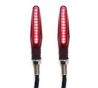 ZAPYVET Indicatori di direzione for motociclette da 2 pezzi Indicatori di effetto di marcia universali Relè lampeggiatore for motocicletta stile acqua corrente Indicatore di direzione per moto(Rot)