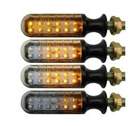 ZAPYVET Indicatori di direzione LUCE for moto E24 LUCE Lampeggiante Lampeggiante Acqua che scorre Relè incorporato Indicatore di direzione Indicatori automatici a 12 LED Indicatore di direzione per mo