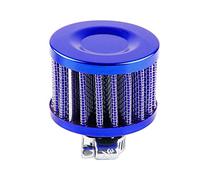 ZAPYVET Interfaccia Filtro Aria da 12 mm Filtri Aria for motociclette Auto Cold, for Mini, Filtro aspirazione Aria Fredda a Cono for Auto Turbo Vent Sfiato Basamento Filtro Aria per Moto(Blue)