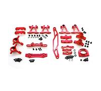 ZAPYVET Kit di accessori for la modifica del metallo Bracci di sospensione Fuso a snodo, for Tamiya, for TT-02 TT02 1/10 RC Parti di aggiornamento for auto Braccio di controllo della sospensione