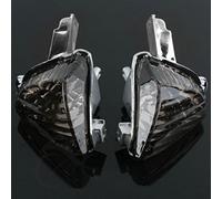 ZAPYVET Lente del segnale indicatore di direzione trasparente posteriore for moto, for SUZUKI, GSXR600 GSX-R750 2008-2010 2009 Indicatore di direzione per moto(Schwarz)