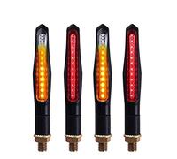 ZAPYVET LUCE Indicatore di direzione Relè incorporato E24 Indicatori di direzione for moto che scorre Indicatori di direzione DRL Lampada di arresto Illuminazione flash Lampeggiatore di frenata Indica
