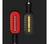 ZAPYVET LUCE Indicatori di direzione Segnali di arresto del motociclo DRL Lampeggiatore for acqua che scorre 2 in 1 Lampeggiante Lampada di coda Luce freno universale M10 Indicatore di direzione per m