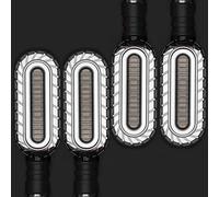 ZAPYVET LUCE Indicatori di direzione Segnali di arresto del motociclo DRL Lampeggiatore for acqua che scorre 2 in 1 Lampeggiante Lampada di coda Luce freno universale M10 Indicatore di direzione per m