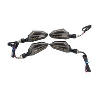 ZAPYVET LUCE sterzo moto Indicatore di direzione Luci diurne Segnali lampada Indicatori Lampeggianti 3 fili Ambra Blu Impermeabile Indicatore di direzione per moto(4pcs)