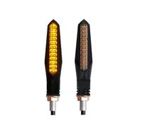 ZAPYVET Luce universale for indicatori di direzione for motocicletta Freccia che scorre Lampada ambra Segnali lampeggianti Indicatori lampeggianti della luce dei freni Indicatore di direzione per moto