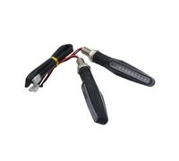 ZAPYVET Luce universale for sfarfallio dell'acqua che scorre Indicatori di direzione del motociclo Indicatori di direzione Lampada flessibile pieghevole color ambra 12V Indicatore di direzione per mot