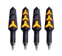 ZAPYVET LUCE universale Indicatori di direzione Indicatori di direzione for moto impermeabili Relè incorporato Lampeggiante DRL Lampada di arresto Illuminazione freno Indicatore di direzione per moto(