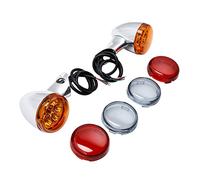 ZAPYVET Luci ambrate for indicatori di direzione anteriori for moto, for Harley, XL48 XL1200X 2016-2021 Indicatore di direzione per moto(Chrome)