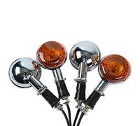 ZAPYVET Moto Anteriore Arancione Lente Indicatori di direzione Lampeggiatori Fit, for, Virago XV250 250 2006 V-MAX1200 V-star XVS400 XVS650 XVS1100 Indicatore di direzione per moto(2 Pair Orange)