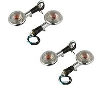ZAPYVET Moto Anteriore Arancione Lente Indicatori di direzione Lampeggiatori Fit, for, Virago XV250 250 2006 V-MAX1200 V-star XVS400 XVS650 XVS1100 Indicatore di direzione per moto(2 Pair Clear)