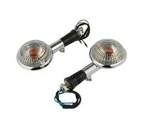 ZAPYVET Moto Anteriore Arancione Lente Indicatori di direzione Lampeggiatori Fit, for, Virago XV250 250 2006 V-MAX1200 V-star XVS400 XVS650 XVS1100 Indicatore di direzione per moto(1 Pair Clear)