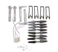 ZAPYVET Motori di ingranaggi di protezione delle pale dell'elica del braccio, for S70 S70pro Rc Drone Quadcopter Sostituzione del braccio del drone(Light Grey)