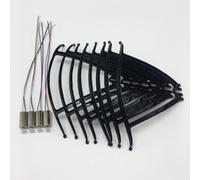 ZAPYVET Motori di protezione dell'elica del braccio pieghevole, ingranaggi del motore S173, for MINI, pezzi di ricambio for droni RC Quadcopter Sostituzione del braccio del drone(Purple)