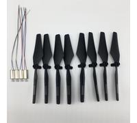 ZAPYVET Motori di protezione dell'elica del braccio pieghevole, ingranaggi del motore S173, for MINI, pezzi di ricambio for droni RC Quadcopter Sostituzione del braccio del drone(Blue)