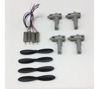 ZAPYVET Motori eliche di protezione for motori a braccio, for LS-MINI, pezzi di ricambio for droni RC Quadcopter Sostituzione del braccio del drone(Purple)