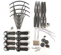 ZAPYVET Protezione for bracci eliche, pale, motori, for S167 S166 RC Drone GPS Quadcopter KIT di ricambi Sostituzione del braccio del drone(Is 7.4V motor kit)