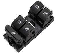 ZAPYVET Pulsante interruttore finestrino auto Interruttore per finestrino Kasturbo, per Seat, per Leon Power Master Control Button, per Golf, per Mk7 B8, per, per Touran 5G0959857(BLACK plating)