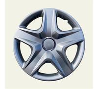 ZAPYVET Set da 4 coprimozzi 14 pollici, copricerchi, nero lucido con inserto grigio Coprimozzo ruota
