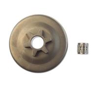 ZAPYVET Tamburo frizione 3/8"-6T, for EFCO, motosega 136 136s 137 140 141 141S MT3600 MT3700 MT3710 MT3750 MT4000 MT4100S MT451e MT4510 Coperchio frizione motosega