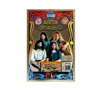ZAQMKOL Poster su tela, motivo: Led Zeppelin, decorazione per camera da letto, ufficio, camera da letto, regalo, 20 x 30 cm