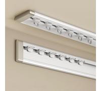 ZAQYCM Binario Tenda Binario per Tende Adatto A Chi Affitta da Montare A Soffitto O A Parete, Bastoni per Tende Tagliabili per Finestre A Baia con Angolo di 90°(White,10m/32.8ft)