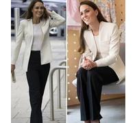 Zara Nuovo Donna Ecru Al Contrario Bavero Giacca TAGLIA S Ref 2180 701