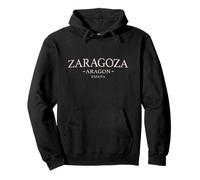 Zaragoza Aragon España | Simple Zaragoza Spagna Felpa con Cappuccio