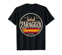 Zaragoza España City Travel Spagna Maglietta