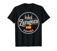 Zaragoza España City Travel Spagna Maglietta