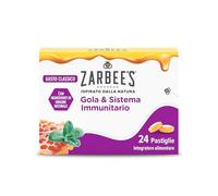 Zarbee's Gola & Sistema Immunitario Gusto Classico/Original, Integratore difese immunitarie per adulti e bambini 6+ anni, Pastiglie gola irritata, Senza glutine e senza lattosio, 24 pastiglie