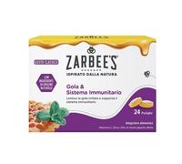 Zarbee's Gola & Sistema Immunitario Integratore per Adulti e Bambini 6 Anni + Gusto Classico, 24 Pastiglie