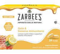 Zarbee's, Pastiglie per la gola Miele e Limone, 24 unità