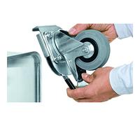 Zarges 40742 Clip-on, Set di Ruote girevoli