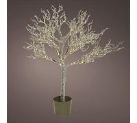 Zarivy Albero a LED rustico da 100 cm con vaso, design elegante, ideale per decorare interni ed esterni. Impermeabile IP44, perfetto per ogni occasione. Illumina con stile.