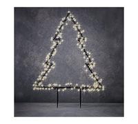 Zarivy Albero da esterno decorato con ghirlanda di 175 LED a luce calda. Perfetto per illuminare i tuoi spazi esterni. Dimensioni: 53 x 75 cm, ideale per qualsiasi angolo.