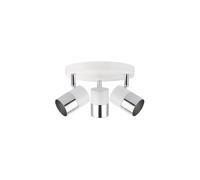 Zarivy Applique alogeno 3 Elementi Cromati + Bianco Osso GU-10 Modello Moon. Illumina il tuo spazio con eleganza e stile, aggiungendo un tocco moderno e sofisticato al tuo arredamento.