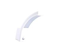 Zarivy Applique esterno LED 10 W, dimensioni 6,6 x 18,8 x 25 cm, 6400 K, IP54. Include sensore di movimento per una maggiore sicurezza e comfort in ambienti esterni illuminati ed efficienti.