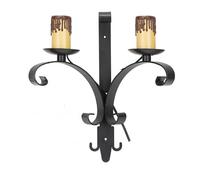 Zarivy Applique Rustico Ruota 2xe27 Marrone 35x32x18 cm: Elegante e funzionale, ideale per dare un tocco caldo e accogliente a qualsiasi spazio. Perfetto per ambienti rustici e moderni.