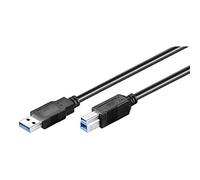 Zarivy Cavo USB 3.0 A-B da 2 m, nero, trasferimento dati veloce, connettività versatile per stampanti e dispositivi elettronici.
